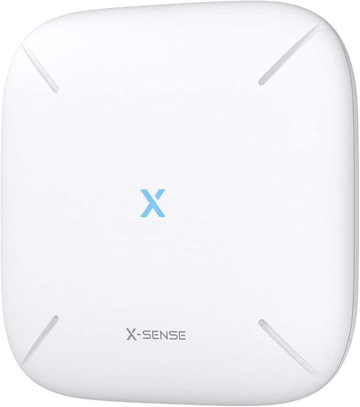 X-Sense SBS50 Okosotthon Központi Egység - Kompakt Fehér Dizájn, 2.4GHz Wi-Fi, 2in1 Némító/Párosító Gomb, 100dB Riasztás, 50 Eszköz Kezelése
