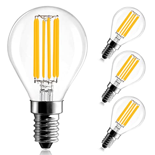 BRIMAX E14 Led Light Bulb Warm White, 4W Small Screw Light Bulb 40W Equivalent, E14 Golf Ball Bulb Dimmable