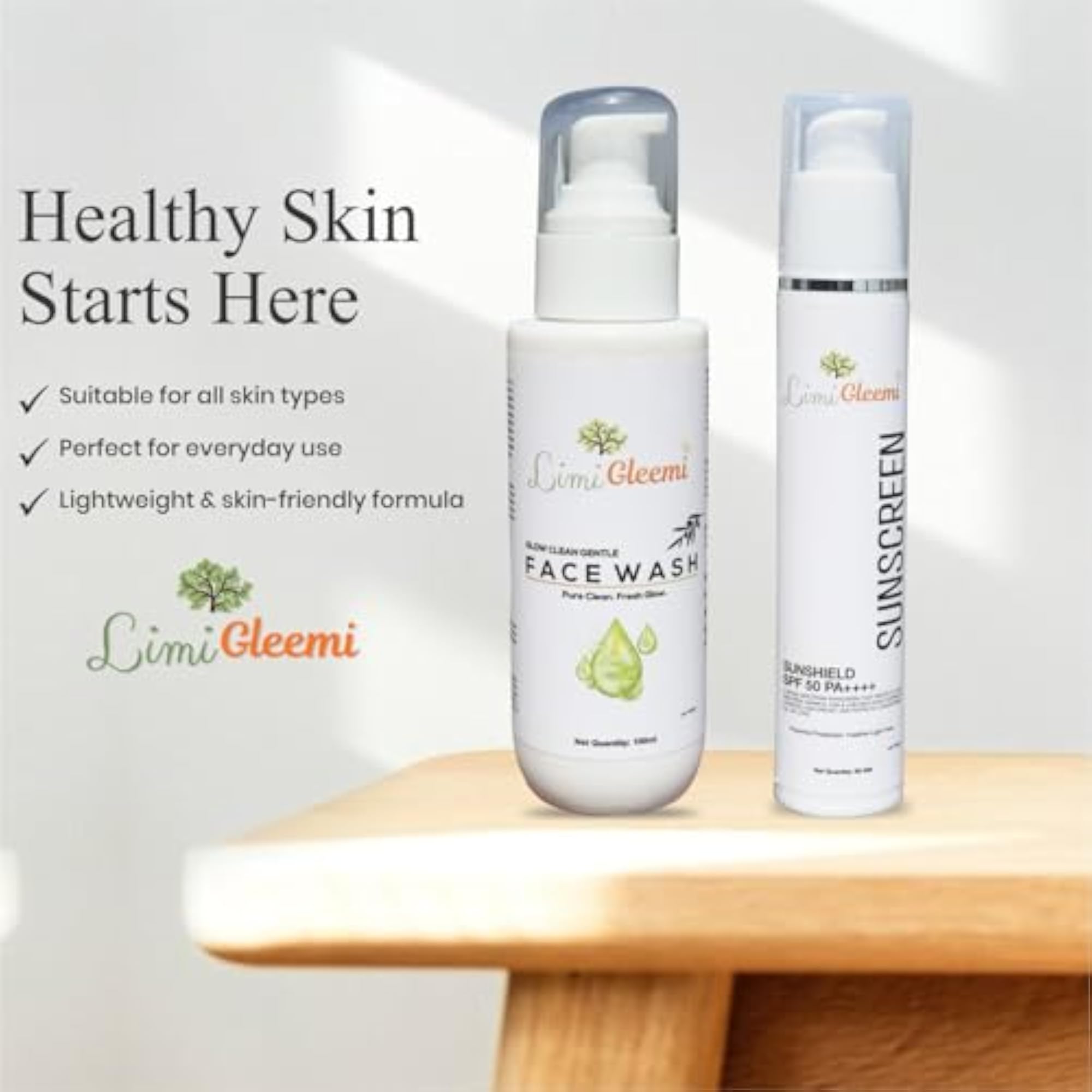 Facewash & Sunscreen Combo Set with SPF 50 PA++++