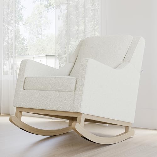 image for Storkcraft Pasadena Nursery Rocker (Ivory Boucle with Driftwood) - Uph