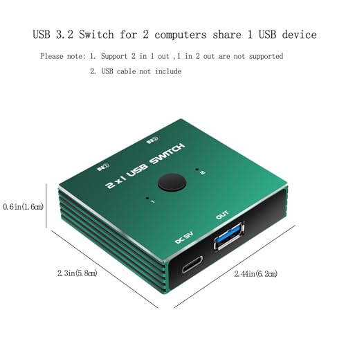Commutateur USB 3.0 pour 2 ordinateurs et partage de périphériques USB - 2