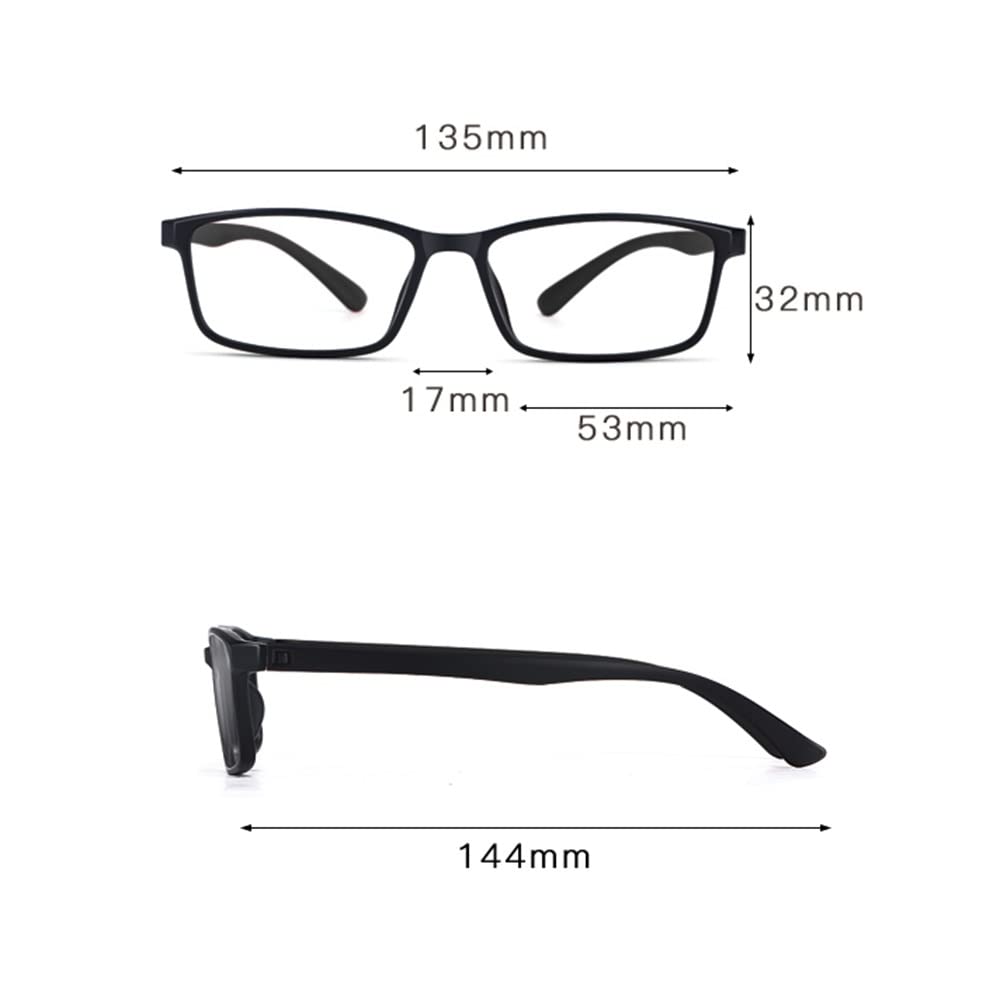 Anti Blaulicht Lesebrille Unisex Vollformat Brille Ultraleicht Anti Müdigkeit Lesegerät Frauen Männer Sonnenbrille Lesebrillen (Color : Blue, Size : +2.50)