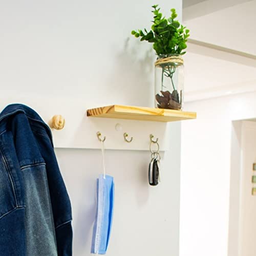 Porta Chaves Chaveiro de Parede Pendurador Bolsa Boné Decorativo Ganchos Suporte Em Madeira MDF Com