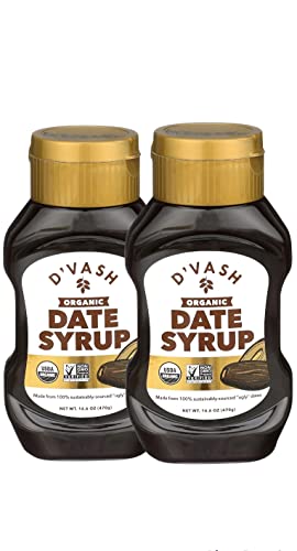 Dvash Organic Date Syrup 2 Pack, 16.6 Ounce Squeeze Bottle