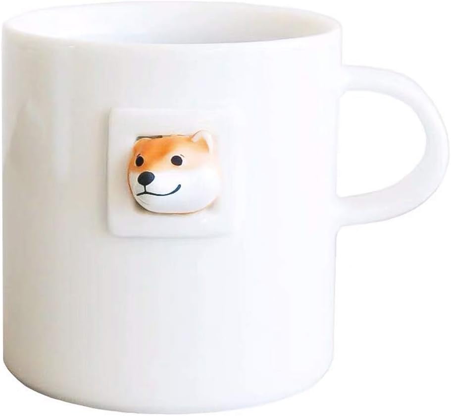 Miaold マグカップ 柴犬 マグ カップ おしゃれ いぬ おもしろ かわいい 耐熱 コーヒーカップ 耐冷 陶器 北欧 コップ
