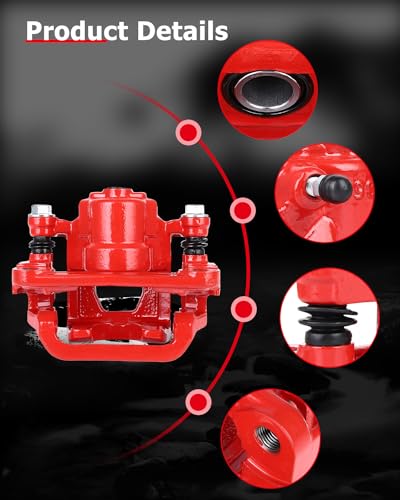 Image of cciyu Rear Left Brake Caliper Assembly w /Bracket 19-B2780A 2007 2008 2009 2010 2011 2012 For Nissan For Altima,2007 2008 For Nissan For Maxima