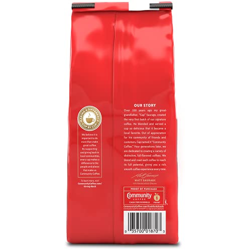 Image of Community Coffee French Vanilla Flavored Ground Coffee, Medium Roast, 12 oz Bag (Pack of 2)