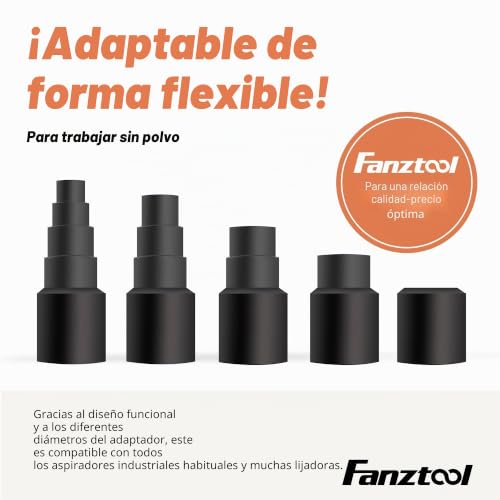 Miniatura 4 de Fanztool Adaptador De Manguera Xxl 55 Mm Universal Adaptador Para Aspiradora Reductor De Manguera Compatible Con Bosch, Makita, Kärcher Conexión Para Manguera De Aspiradora