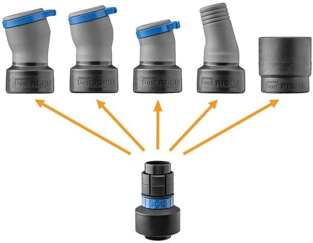 FlexiPort Click-Connector Hose Adapter for Shop Vacuum Hoses