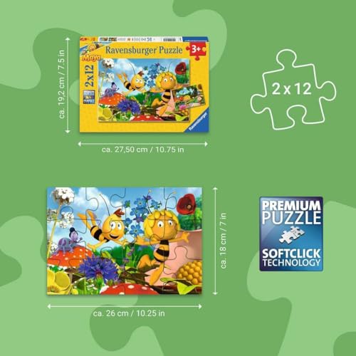 Ravensburger Coffret Puzzle Enfant Le Monde De Maya 2x12 Pièces Carton - vue 6