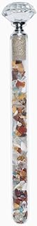 Diamond Waterstick - Gemstone Energy for Drinks with 1cr (Carat) Natural Diamond. Gemstone Water Bar Made of Apatite, Amber, Magnesite, Red Jasper, Citrine, Ruby product image