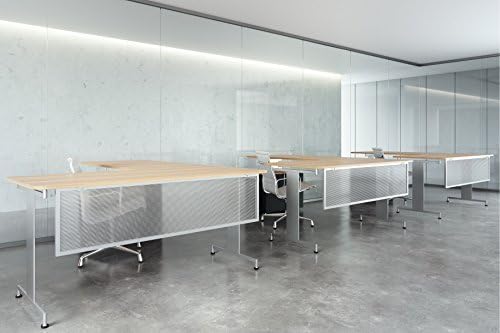 Miniatura 2 de OBEX Panel de policarbonato montado en la mesa, fácil de instalar, protectores de privacidad para recepción, oficina y escritorio de estudiantes, 18