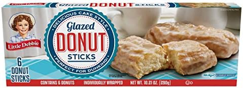 Little Debbie Donut Sticks 6 Individually Wrapped Snack Cakes, 10 Oz