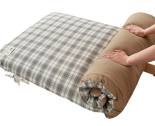 NEPHRA Futon giapponese in cotone 100% spesso 5 cm, futon