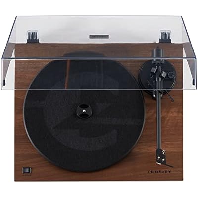 Crosley C6B-WA Belt-Drive Bluetooth Turntable Record Player with Adjustable Tone Arm, Walnut