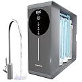 CrispTaste 600 GPD Tankless Reverse Osmosis System with 2.5:1 Pure to Drain Ratio RO System Water Filtration Home(Grey)