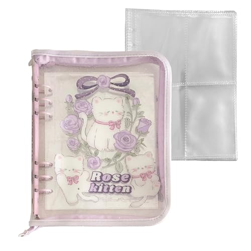 �o�C���_�[�m�[�g�u�b�N - �|�[�^�u��6�����O�I�[�K�i�C�U�[ - ���[�Y���[�t�o�C���_�[ - �Ƒ��A���t�A�w�Z�A�ʋ΁A���O�A�����A���s�A������p ���S�Ȏv���o�̕ۑ�: ���O���\�ȓ��� PVC �V�[�g������� �J�o�[�́A�X�e�b�J�[��ʐ^��ۑ�����ѕ\��