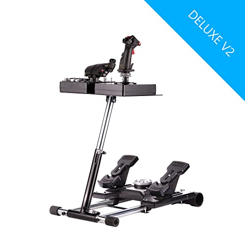 Wheel Stand Pro Warthog Compatible With Thrustmaster Hotas Warthog™, Saitek X -55/56, X52/X52Pro, Pro Flight Rudders And Mgf Crosswind - Deluxe V2. Wheelstand Only. Flight Stick/Rudders Not Included. #TOP7
