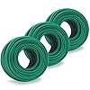 YDSL 100 Feet Soft Tie for Plants, 3 Pack Green Twist Garden Ties Gardening Supplies for Supporting Climbing Plants, Tomatoes, Vegetables, (Diameter – 2.5MM)