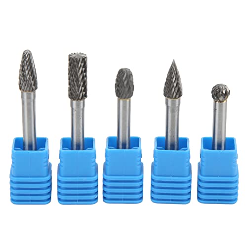 Juego de 5 fresas de carburo de tungsteno 6x8mm miniatura 1