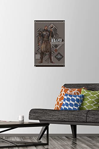 Póster de M'Baku Black Panther Wakanda Forever con chinchetas para pared 3