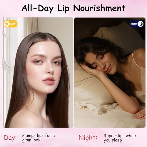 Generic Lip Scrub and Lip Mask Set Lip Care Gift Set with Hydrating Lip Balm, Lip Scrub, Scrub Bubble and Overnight Lip Mask, Lip Moisturizer Gift Set for Teens