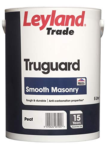 Leyland Trade Truguard Smooth Masonry Paint - Peat 5L