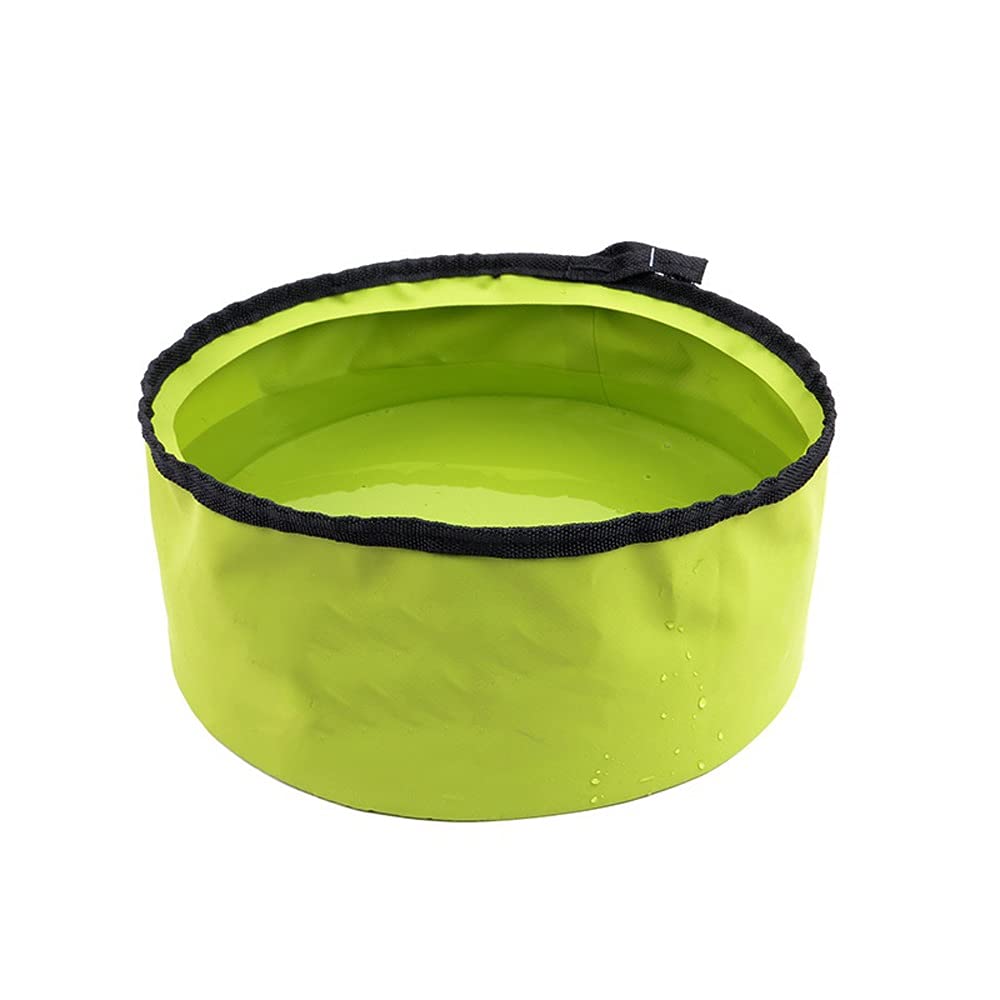 ArinkO Bacinella da Campeggio Pieghevole Portatile capacità 5 Litri, Ideale per la Sopravvivenza all'aperto e i Viaggi - Attrezzatura in Stile Militare in Una Versatile tonalità Verde