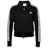 High neck adidas Damen Firebird TT Sweatshirt, Black/White, 38