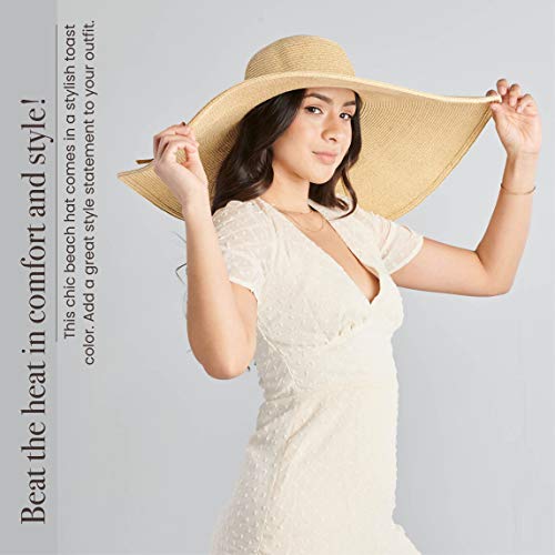 image for San Diego Hat Company Women's Ultrabraid Extra Large Brim Floppy With 