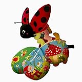 Lizzy Lady Bug Cloth Book Sensory Toy Stuffed Animal 3 Months+