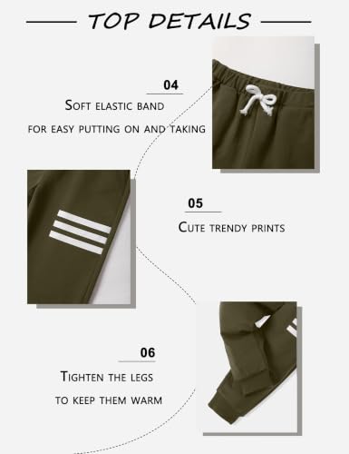 Image of Toddler Boy Clothes Long Sleeve Hoodie Sweatsuits Tops and Pants 2Pcs Boys Fall Winter Outfits Set