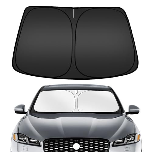 Image of ARISMOTOR Windshield Sun Shade for Jaguar F-Pace 2016-2025 2026, Custom Fit Foldable Front Window Sunshade Sun Visor Protector, Block UV Rays Keep Your Car Cooler