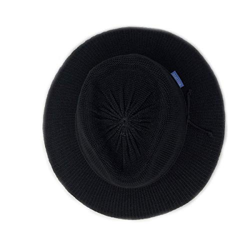 Women’s Victoria Fedora Sun Hat – Upf 50+, Adjustable, Packable, Black #TOP2