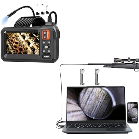 C30 Borescope & G101 Rifle Borescope, Fits 0.2 ~.03 Inch Caliber Larger-Hunting Shooting Firearms Visual Barrel Inspection Tools Cover