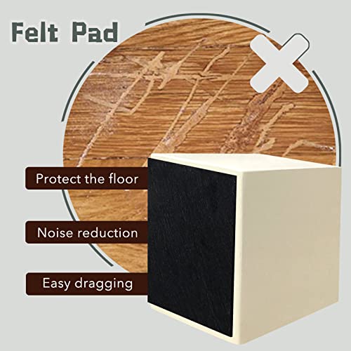 Koikey 3 Inch Wooden Furniture Bed Risers, White Square Heavy Duty Furniture Height Extenders Lifts Blocks For Sofa Couch Desk Chair Table Base Raising Space, Convenient Store And Cleaning, Pack Of 4 #TOP3