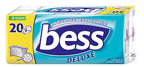 Toilettenpapier 4-lagig Bess Deluxe Riesenpackung mit 20 Rollen
