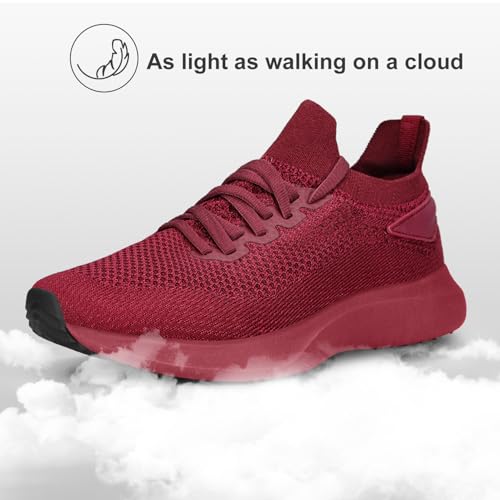 Image of Abboos Women's Walking Shoes - Lightweight Breathable Tennis Sneakers for All-Day Standing & Gym Workouts, Non-Slip Athletic Shoes for Travel and Jogging