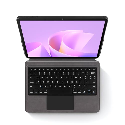 MUDASANQI Keyboard Case Compatible with Huawei Matepad 11.5S 11.5 (2025) Tablet Case, PU Leather Adjustable Stand Protective Case Wireless Keyboard QWERTY Keyboard Layout,
