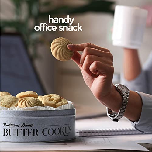Gluten Free Sugar Free Butter Cookies Variety Tin 40 Count Traditional Danish Butter Cookies, No Preservatives No Coloring Premium Assorted Gluten Free Cookies For Diabetics (1 Pk, 12 Ounce) #TOP3