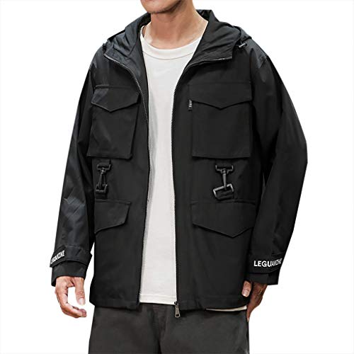 Veste à capuche homme noire ajustée taille XXX-Small pour le froid