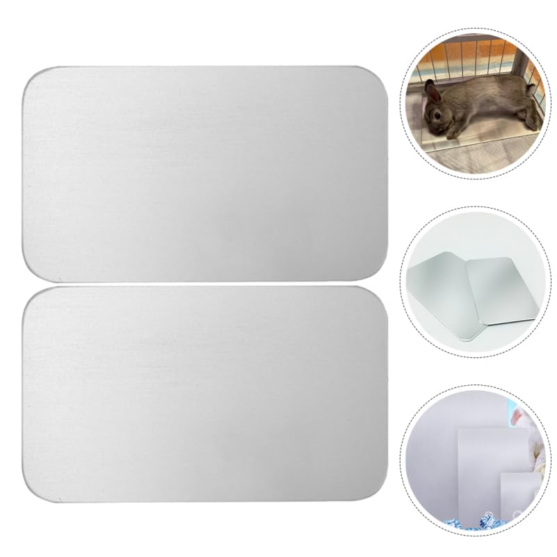 Aluminium Kühlmatte Für Kleine Haustiere Verschleißfestes Kühlpad 30x20cm Große Kühlunterlage Für Kaninchen Hamster Chinchillas Sommer Haustierzubehör