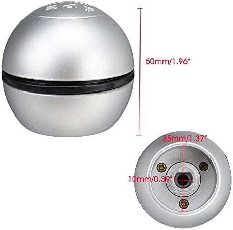 Miniatura 3 de Perilla de palanca de cambios manual para coche de 6 velocidades, palanca de cambios, bola de mano para Alfa Romeo Giulietta 2010-On (plata)