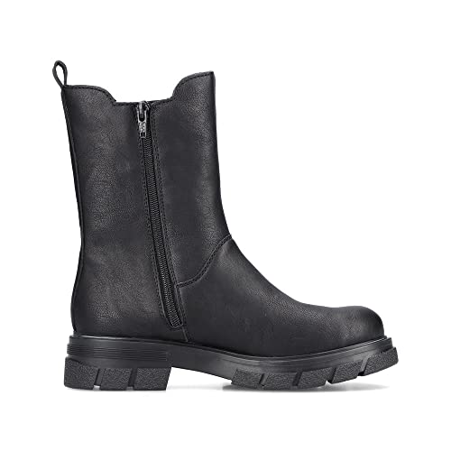 Rieker Damen Klassische Stiefeletten Z9181, Frauen Stiefeletten,Kurzstiefel,uebergangsschuhe,uebergangsstiefel,Boots,schwarz (00)… – Ansicht 2