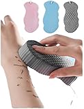 3Pcs Magic Exfoliating Bath Sponge,3D Super Soft Exfoliating Bath Sponge, Skin Friendly and Reusable for Adults Children and Pregnant Women. (Pink+Blue+Gray) -  Axnzp