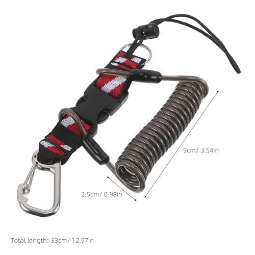 Sangle anti-perte pour outils de plongée avec câble acier ajustable - 2