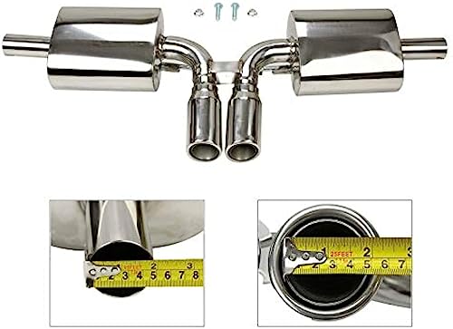 cerbordy Cat Back Exhaust System, Compatible with 97-04 Porsche Boxster S 986 M96 2.5L/ 2.7L/ 3.2L Flat-6 Engines ONLY