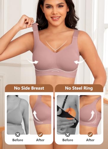 Image of Xcutting Jelly Bras for Women No Underwire Full Coverage Plus Size Support