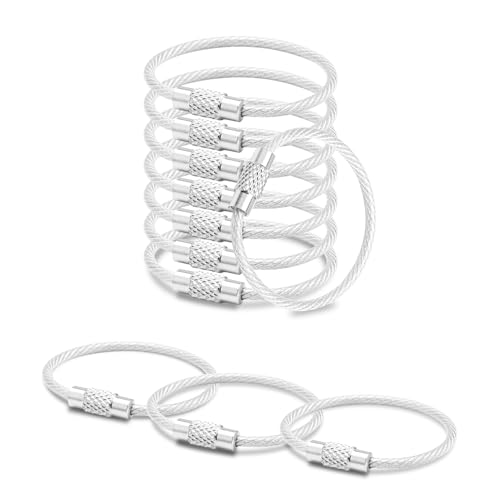 CooBigo Small Keychain Key Ring Holder 25 Pack of 4