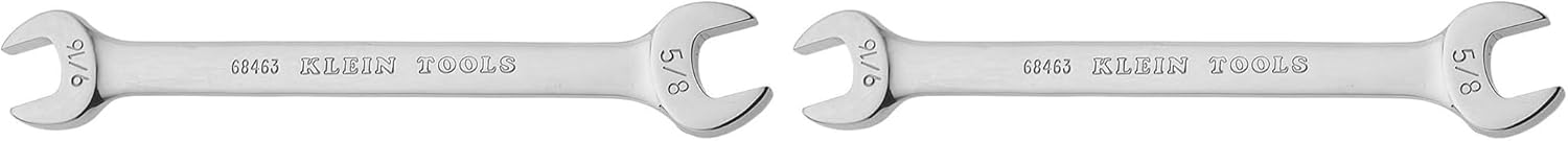 Klein Tools 68463 Open-End Wrench 9/16-Inch, 5/8-Inch Ends (Pack of 2)
